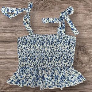 Cute Blue and White Top